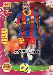 Sticker Abidal - Liga BBVA 2011-2012. Megacracks n. 43 - Panini