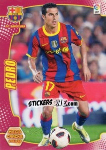 Sticker Pedro Rodríguez - Liga BBVA 2011-2012. Megacracks - Panini