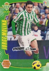 Sticker Jorge Molina - Liga BBVA 2011-2012. Megacracks n. 70 - Panini