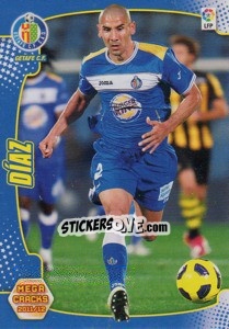 Sticker Diaz - Liga BBVA 2011-2012. Megacracks n. 96 - Panini