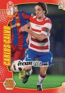 Cromo Carlos Calvo - Liga BBVA 2011-2012. Megacracks - Panini