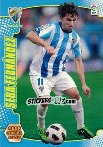 Sticker Seba Fernandez - Liga BBVA 2011-2012. Megacracks - Panini