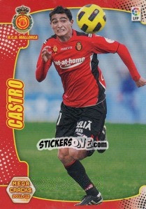 Sticker Castro - Liga BBVA 2011-2012. Megacracks n. 195 - Panini