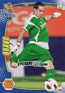 Sticker Claudio Bravo - Liga BBVA 2011-2012. Megacracks n. 254 - Panini