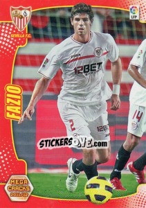 Sticker Fazio - Liga BBVA 2011-2012. Megacracks - Panini