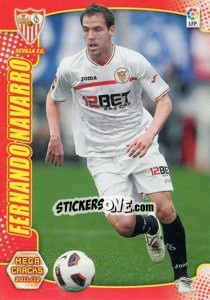 Cromo Fernando Navarro - Liga BBVA 2011-2012. Megacracks - Panini