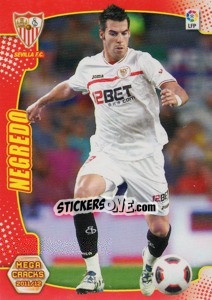 Sticker Negredo - Liga BBVA 2011-2012. Megacracks - Panini