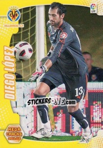 Cromo Diego Lopez - Liga BBVA 2011-2012. Megacracks n. 326 - Panini