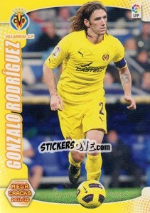 Sticker Gonzalo Rodriguez - Liga BBVA 2011-2012. Megacracks - Panini