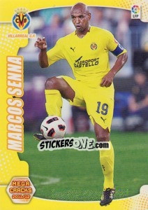 Cromo Marcos Senna - Liga BBVA 2011-2012. Megacracks n. 334 - Panini