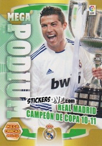 Sticker Real Madrid - Cristiano Ronaldo - Liga BBVA 2011-2012. Megacracks n. 362 - Panini