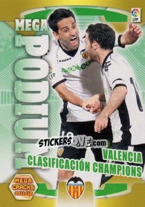 Sticker Valencia - Liga BBVA 2011-2012. Megacracks - Panini