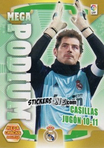 Figurina Casillas - Liga BBVA 2011-2012. Megacracks - Panini