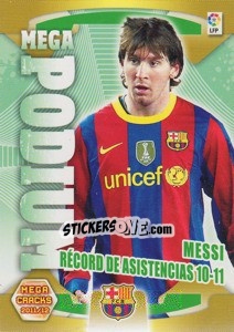 Figurina Messi - Liga BBVA 2011-2012. Megacracks - Panini