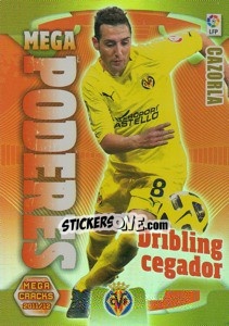 Sticker Cazorla - Liga BBVA 2011-2012. Megacracks n. 373 - Panini