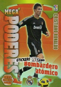 Cromo Cristiano Ronaldo - Liga BBVA 2011-2012. Megacracks - Panini