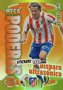 Sticker Forlan - Liga BBVA 2011-2012. Megacracks n. 381 - Panini