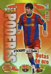 Figurina Messi - Liga BBVA 2011-2012. Megacracks - Panini