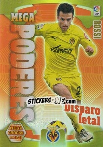 Sticker Giuseppe Rossi - Liga BBVA 2011-2012. Megacracks n. 397 - Panini