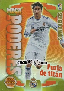 Sticker Sergio Ramos - Liga BBVA 2011-2012. Megacracks - Panini