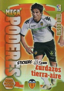 Sticker Tino Costa - Liga BBVA 2011-2012. Megacracks - Panini