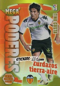 Figurina Tino Costa - Liga BBVA 2011-2012. Megacracks - Panini