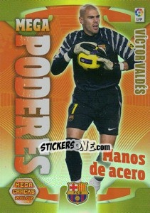Sticker Victor Valdes - Liga BBVA 2011-2012. Megacracks - Panini