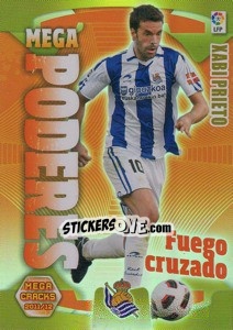 Sticker Xabi Prieto - Liga BBVA 2011-2012. Megacracks n. 404 - Panini