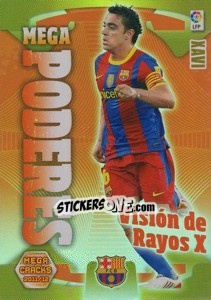 Sticker Xavi - Liga BBVA 2011-2012. Megacracks n. 405 - Panini