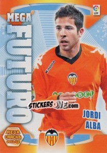 Sticker Jordi Alba - Liga BBVA 2011-2012. Megacracks - Panini