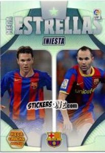 Sticker Iniesta - Liga BBVA 2011-2012. Megacracks n. 427 - Panini