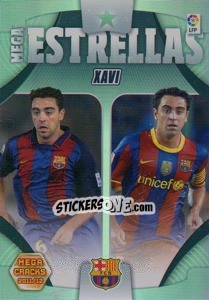 Sticker Xavi - Liga BBVA 2011-2012. Megacracks n. 432 - Panini