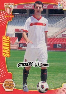 Sticker Spahic - Liga BBVA 2011-2012. Megacracks - Panini