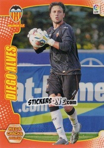 Cromo Diego Alves - Liga BBVA 2011-2012. Megacracks - Panini