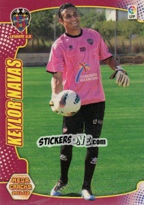 Sticker Keylor Navas - Liga BBVA 2011-2012. Megacracks n. 450 - Panini