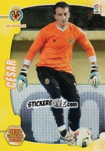 Cromo Cesar Sanchez - Liga BBVA 2011-2012. Megacracks - Panini