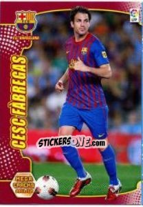 Figurina Cesc Fabregas - Liga BBVA 2011-2012. Megacracks - Panini