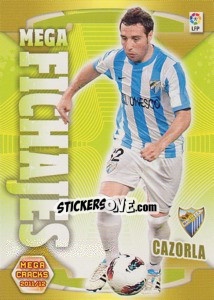 Sticker Cazorla - Liga BBVA 2011-2012. Megacracks n. 498 - Panini