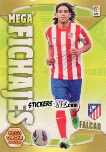 Sticker Falcao - Liga BBVA 2011-2012. Megacracks - Panini