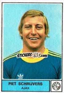 Cromo Piet Schrijvers - Voetbal 1977-1978
 - Panini