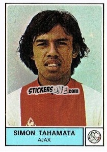 Sticker Simon Tahamata - Voetbal 1977-1978
 - Panini