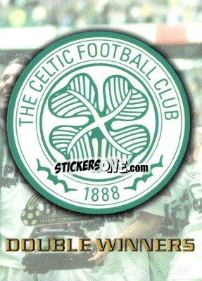 Sticker Club Emblem/Checklist - Celtic The Double 1998
 n. CL - Futera