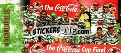 Sticker Scottish Coca-Cola Cup Winners - Celtic The Double 1998
 - Futera