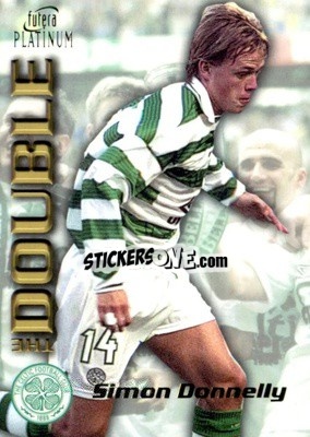 Sticker Simon Donnelly - Celtic The Double 1998
 - Futera
