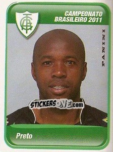 Sticker Preto - Campeonato Brasileiro 2011 n. 4 - Panini