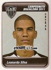 Cromo Leonardo Silva - Campeonato Brasileiro 2011 - Panini