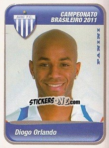 Cromo Diogo Orlando - Campeonato Brasileiro 2011 n. 80 - Panini