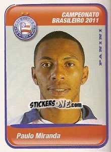 Figurina Paulo Miranda - Campeonato Brasileiro 2011 - Panini