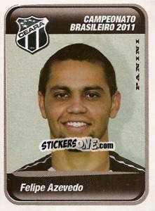 Sticker Felipe Azevedo - Campeonato Brasileiro 2011 - Panini