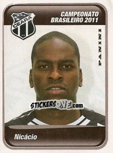 Sticker Nicacio - Campeonato Brasileiro 2011 - Panini